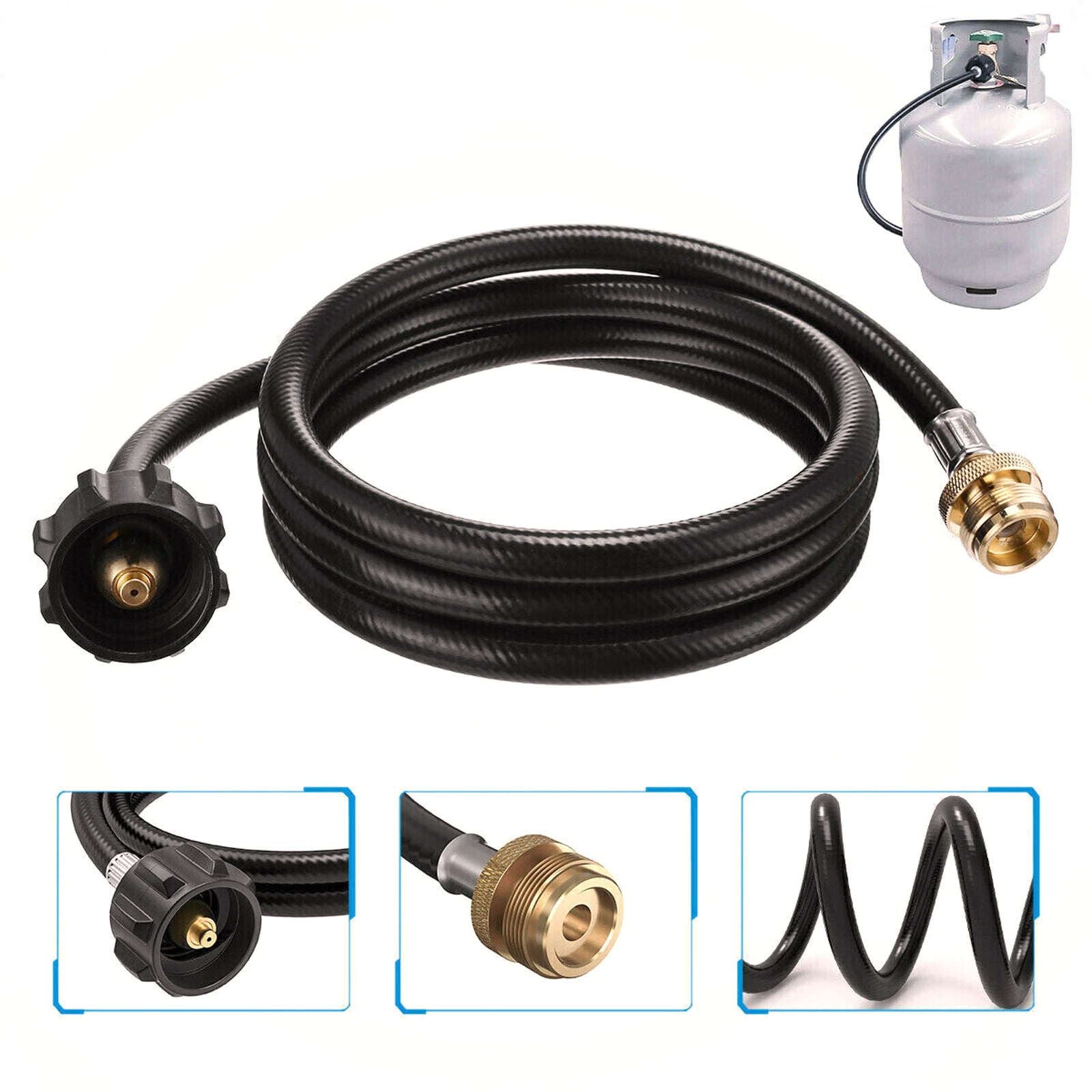 Propane Hose,4ft Universal Hose Adapter,Propane Tank Adapter,Propane