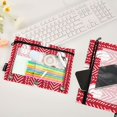 thumbnail image 4 of ALAZA 2 Pack Pencil Pouch Baseballs on Red Pencil Case for 3 Ring Binder Clear Window Pencil Bag Organizers, 4 of 6