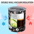 thumbnail image 2 of 12oz Coffee Tumblers Accented Spooky Halloween Pattern Stainless Steel Vacuum Insulated Travel Tumbler Coffee Cups Mug with Lid and Straw with Cleaning Brush for Cold & Hot Drinks, 2 of 5