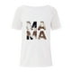 thumbnail image 3 of Blusa con estampado de cuello Rounk informal para mujer con estilo, camiseta de manga corta ahuecada, Tops de verano OAVQHLG3B Store  lin121212, 3 of 4