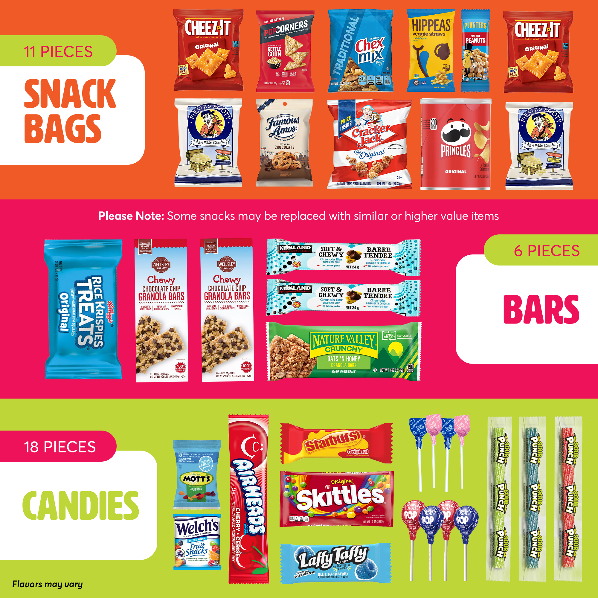 I AM Snacky - Snack Box (35 Count) Chips Candies Sweets for Home & Office