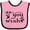 Pink and Black, variant on Inktastic As You Wish Boys or Girls Baby Bib
