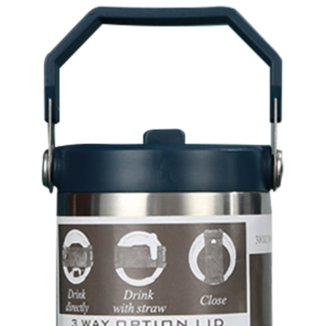 Vaso Frasco térmico de 900 ML a prueba de fugas con taza aislada con asa para automóvil doméstico (azul) Ndcxsfigh Libre de BPA