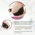 thumbnail image 3 of GABRIALLA Elastic Pregnancy Belly Band for Pregnant Women, Adjustable Maternity Belt, MS-96 (Black, XL), 3 of 6