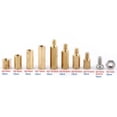 thumbnail image 3 of LHCER Laiton Standoff, Laiton M2 M3 Hexagonal Femelle Mâle Standoff Vis Écrou Kit d'Assortiment, 3 of 8
