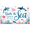 2A, variant on Marine Theme Birthday Banner Underwater Design Dolphin Illustration Jellyfish Decoration for Birthday Party Beach Event Kids Celebration