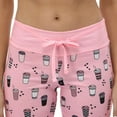 thumbnail image 3 of HDE Pajama Pants for Women PJ Pants Comfy Loungewear Pink Coffee M, 3 of 8