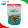 thumbnail image 2 of Christmas Blend Nonpareils - 4 oz Resealable Candy Bag - Mini Red, White, and Green Nonpareils - Christmas Themed Sprinkle Topping for Baking and Ice Cream, 2 of 6