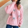 thumbnail image 6 of Weiqiqre Fall Sweaters for Women Oversized Cute Sweater Cozy Chunky Ribbed Knit Crewneck Long Sleeve Pullover Tops, 6 of 6