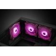 thumbnail image 4 of 120mm Computer PC Cooling Fan Pink LED Game Case Cooler Fan Quiet 12V Computer PC Fan with Triple Light Loop 3-Pack, 4 of 7