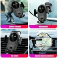 thumbnail image 5 of Wireless Induction Car Charger With Auto Clamping 360 Swivel Clip For Iphone Samsung Huawei Lg All Devices (black), 5 of 5