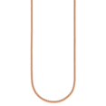 thumbnail image 2 of Diamond2Deal 18K Rose Gold Polished 2.5mm Solid Spiga Chain Necklace for Women 30", 2 of 5