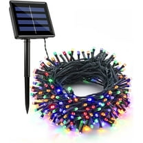 GLUAAE Christmas Solar String Lights,39ft 100 LED Outdoor Waterproof Fairy Solar String Lights for Outdoor/Indoor Garden,Patio,Backyard,Party,ect. (Multi-color)-1Pack