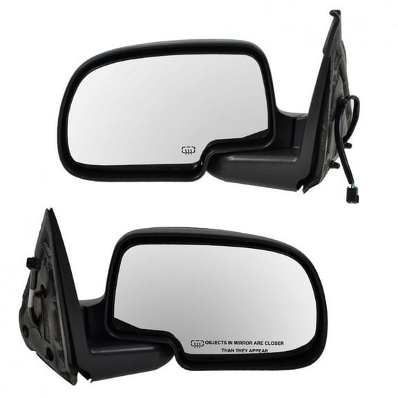 TRQ Heated Power Mirror Set of 2 for 99-02 Chevy Silverado Sierra Pickup Truck MRA04972 Fits select: 1999-2002 CHEVROLET SILVERADO, 1999-2002 GMC NEW SIERRA