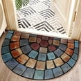 thumbnail image 5 of Unique Design Door Mat, Low Pile Front Doormat Outside Entrance for Efficient Dirt Trapping，All Weather Front Door Mat Indoor Entrance, Anti Slip Welcome Matt Outdoor, 5 of 5