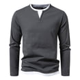 thumbnail image 3 of Zedker Men's Shirts Mock Turtleneck Long Sleeve Shirts Basic Thermal Turtle Neck Undershirt Lightweight Pullover Sweaters Top, 3 of 6