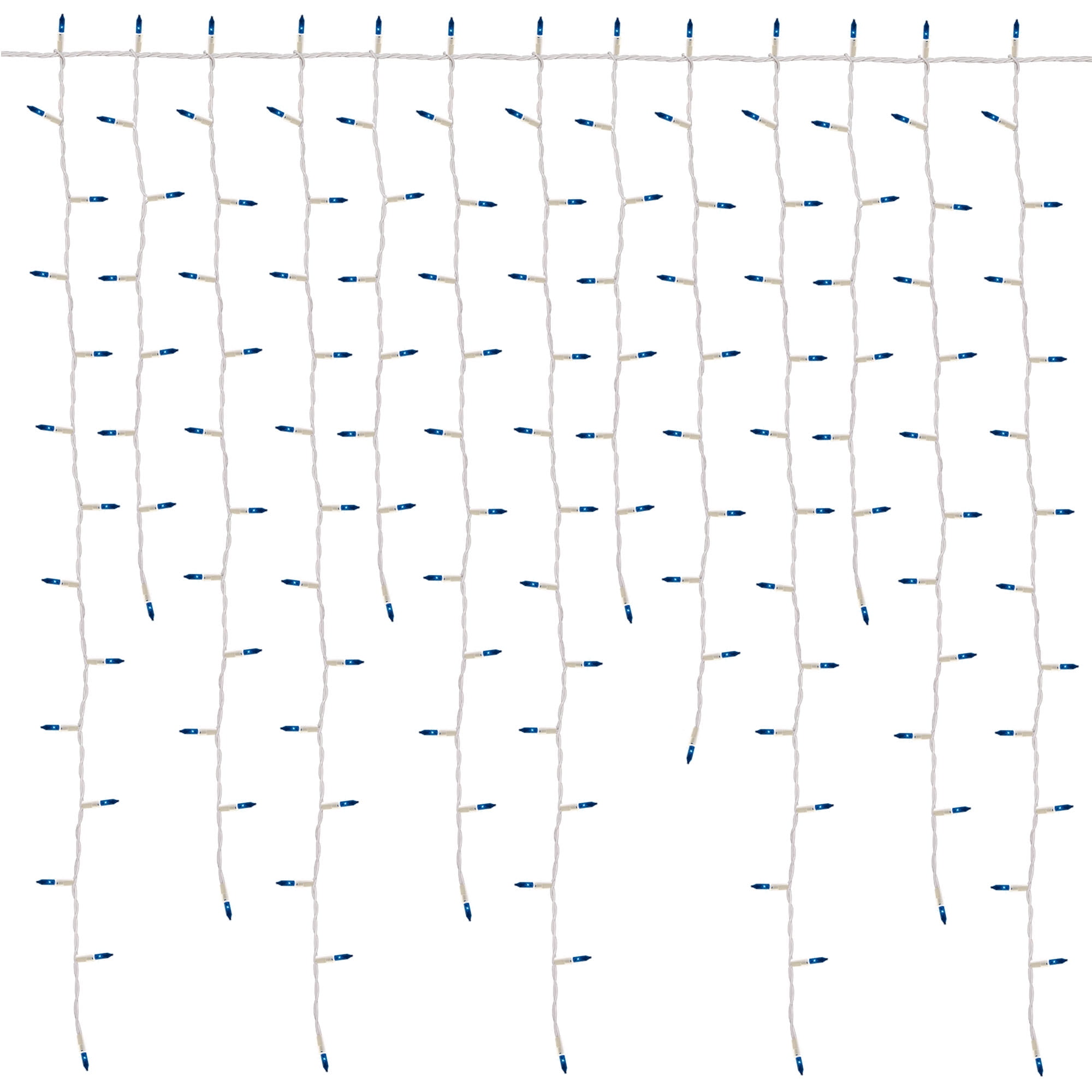 Holiday Time 300Count HighDensity Blue Incandescent Icicle Christmas