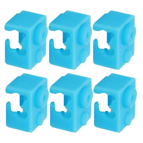 OUNONA 6pcs 3D Printer Hotend Silicone Sock 3D Printer Sock Heater Block Silicone Covers 3D Printer Extruder Parts