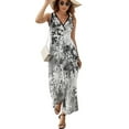 thumbnail image 2 of Robe Longue Sans Manches Camouflage Flocon de Neige Robe de Soirée Femme Robe de Soirée Femme, 2 of 5