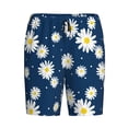 thumbnail image 4 of Wukai Daisies Flowers Men’s Short Pajama Pants With Pockets Soft Sleep Pj Shorts for Men-4X-Large, 4 of 6