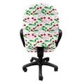 thumbnail image 3 of Summer Office Chair Slipcover, Pattern of Healthy Organic Cherries and Flowers Illustration, Protective Stretch Decorative Fabric Cover, Standard Size, Multicolor, by Ambesonne, 3 of 5