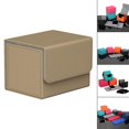 thumbnail image 2 of thinsony Card Deck Box Storage Holder Organizer W/ Magnet Closure Display TCG Brown, 2 of 8
