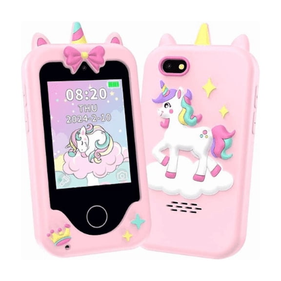 Logan's Toy Chest Kids Smart Toy Phone with 2.8" Touchscreen, Dual Cameras, Games & Music