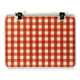 thumbnail image 5 of Picnic Time Canasta Grande-Natural Flat Lid Basket Willow Red Check Lid, 5 of 5