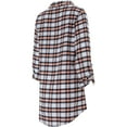 thumbnail image 3 of Women's Concepts Sport Navy Chicago Bears Sienna Plaid Full-Button Long Sleeve Nightshirt, 3 of 3