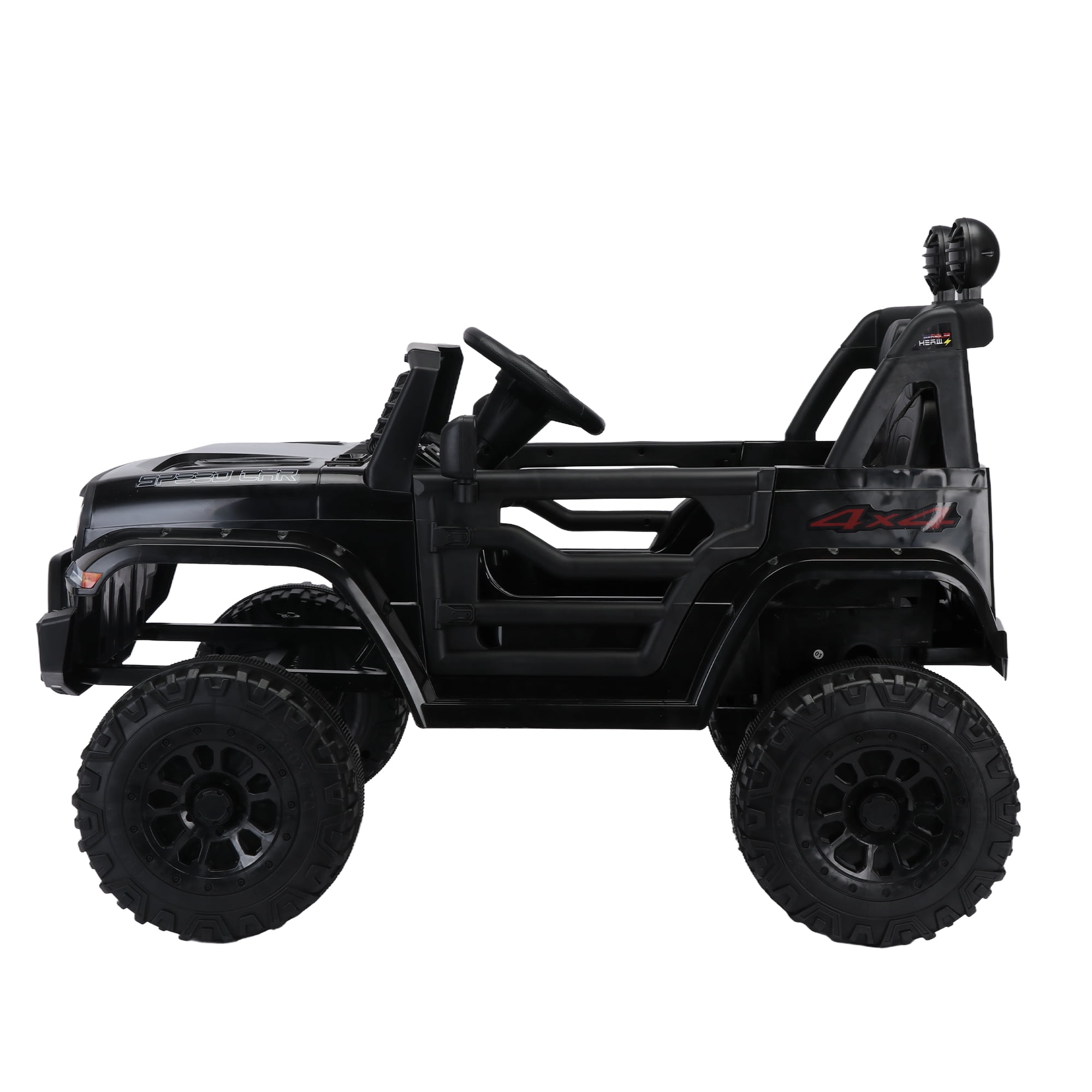 Resenkos 12v Battery-Powered Toy Truck for Kid, Kids Ride On Truck Electric Vehicle with Parents Remote Control, Three Speed Adjustable, Black Resenkos 12v Battery-Powered Toy Truck for Kid, Kids Ride On Truck Electric Vehicle with Parents Remote Control, Three Speed Adjustable, Black
