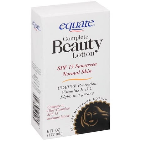 Equate Complete Beauty Lotion SPF 15, 6 fl oz