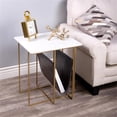 thumbnail image 3 of Butler Specialty Stephanik Marble And Leather Magazine Table In Gray, 3 of 10