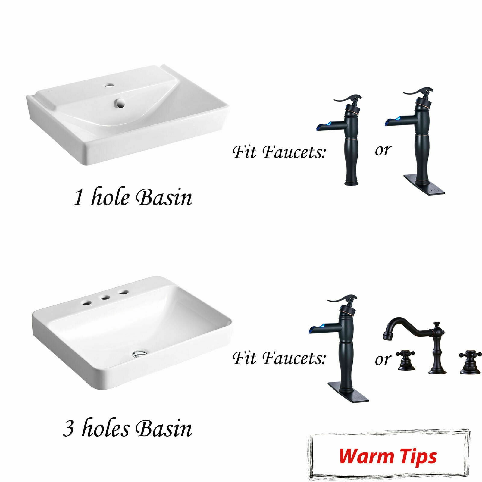 Zovajonia BWE Bathroom Sink Faucet Oil Rubbed Bronze Lavatory Waterfall Faucet One-Handle