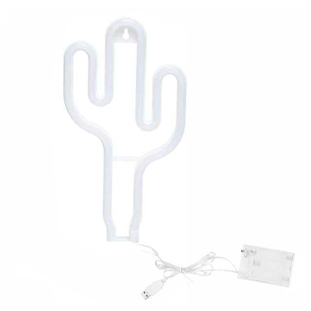 Decoración Luz Cactus Forma LED Atmósfera Lámpara Acrílico Pared Dormitorio Luz de noche para fiesta Guardurnaity HA006264-00