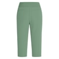 thumbnail image 5 of Timegard Capri Pants for Women High Waist Yoga Dress Capris Fitting Summer Casual Work Crop Pants with Pockets, 5 of 8