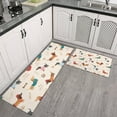 thumbnail image 2 of Dachshund Kitchen Rugs Sets Of 2,Anti Fatigue Kitchen Mat Rugs Non Slip Washable,Decorative Kitchen Floor Mats for Kitchen,Sink,Laundry,17"x30"+17"x47", 2 of 7