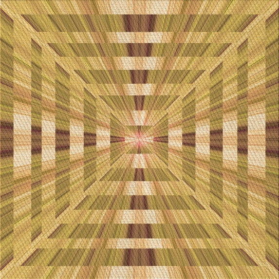 Ahgly Company Machine Washable Indoor Square Transitional Saffron Yellow Area Rugs, 4' Square