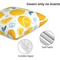 thumbnail image 4 of Lemon Throw Pillow Covers Set of 2 Soft Pillow Case Protectors with Zipper Standard Size Pillowcase Square for Bed, Sofa, Living Room, Outdoor (16"x16"), 4 of 6