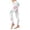 White, variant on Easter Womens Leggings Tummy Control Egg Print High Waist Tights Compression Running Fitness Yoga Pants,Beige,L