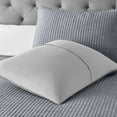 thumbnail image 5 of Mainstays Standard Pillow Sham - Grey Matelasse, Cotton-Rich Decorative Bed Sham, 2 Pack, 5 of 5