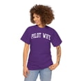 thumbnail image 3 of Pilot Wife Wedding Anniversary Shirt Gifts Tshirt Crew Neck Short Sleeve, 3 of 5