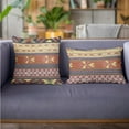 thumbnail image 2 of Plutus Brands Plutus Multi-Color Unique Lanes Border Luxury Throw Pillow, 20L x 30W, 2 of 3