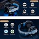 thumbnail image 1 of Bluetooth Wireless Headphone With Mic, ps4 Gaming Headset For Pc, Xbox One, Ps5 Blue, 1 of 4
