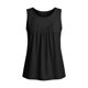 thumbnail image 5 of Mujeres Blusas de Verano Cuello en V Cuello de Color Sólido Mangas Tank Top Casual, Blusas sin Mangas para las Mujeres, 5 of 6