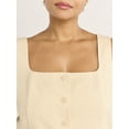 thumbnail image 4 of Scoop Women's and Women's Plus Linen Blend Longline Vest, Sizes XS-4X, 4 of 5