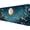 Full-moon, variant on Gothic Moth Gaming Mouse Pad Fantasy Purple Mushroom Flowers Mousepad XL Large Gaming Mouse Pad Laptop Keyboard Mat Desk Pad Office Computer Keyboard Laptop Home 31.5"x11.8"