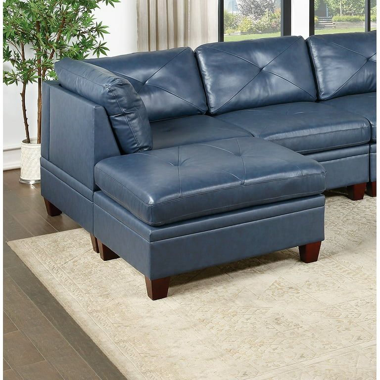132 Inches Genuine Leather Couch