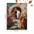 thumbnail image 3 of UXIEQU Jesus Resurrection Religious Canvas Wall Art Print 15.75x11.81 Inches, 3 of 8