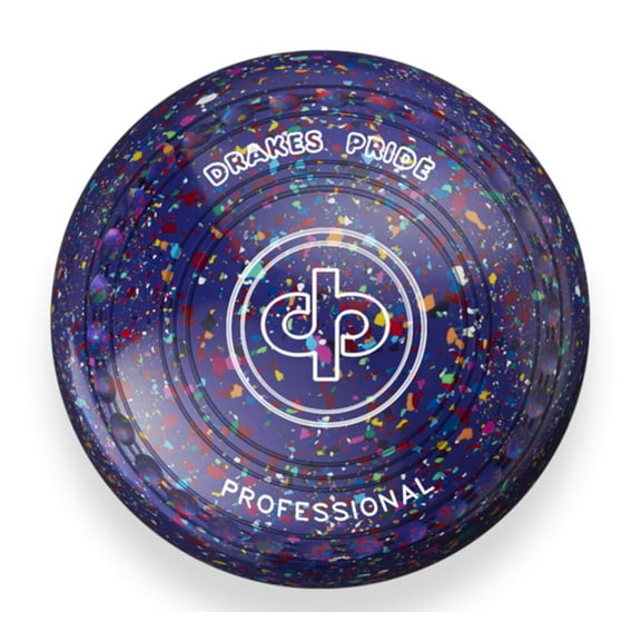 Drakes Pride Professional Bowls - Purple Harlequin, Gripped, Size 1, Heavy