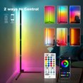thumbnail image 3 of Amdohai 59'' S-mart Intelligent Corner Standing Lamp RGB Color Changing Floor Light, 3 of 9